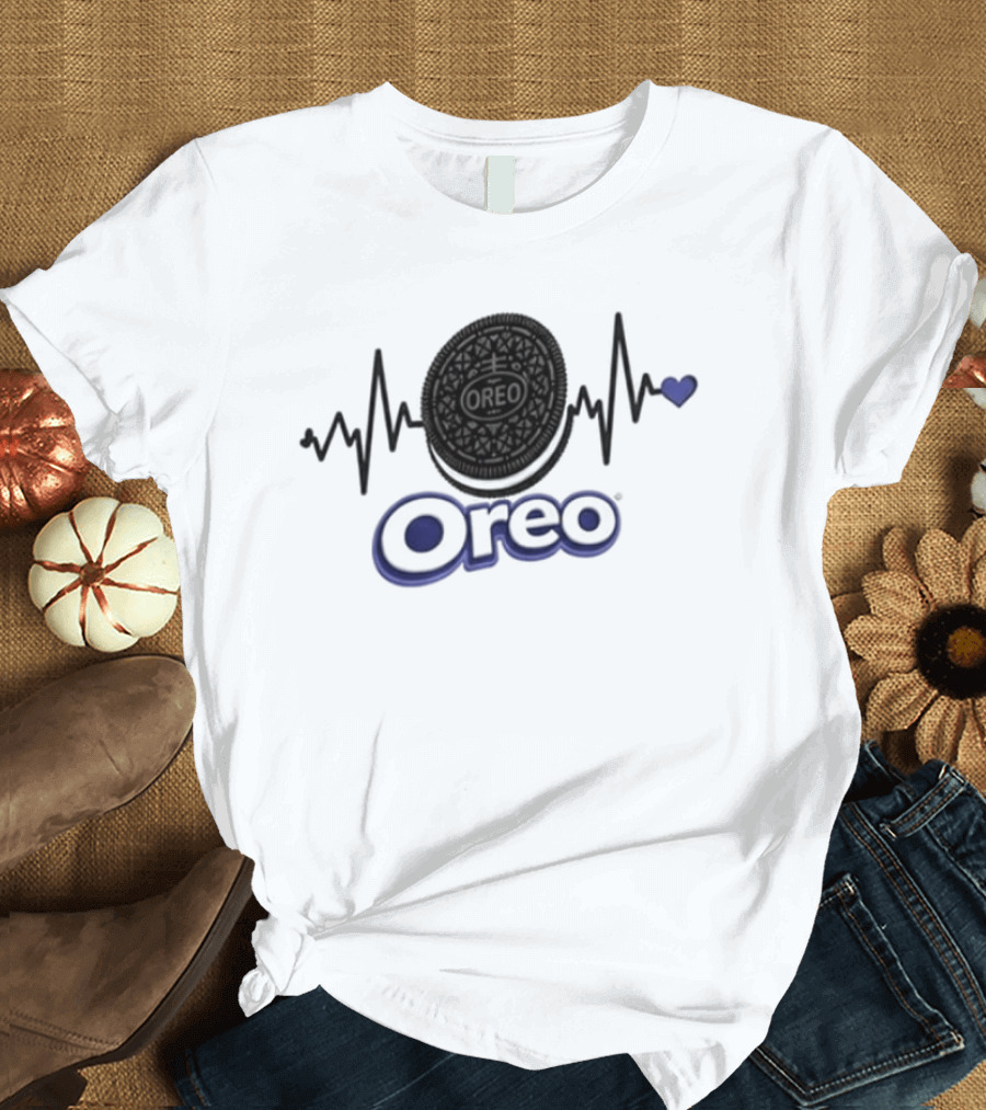 Heartbeat Oreo Addiction Lover T-Shirt