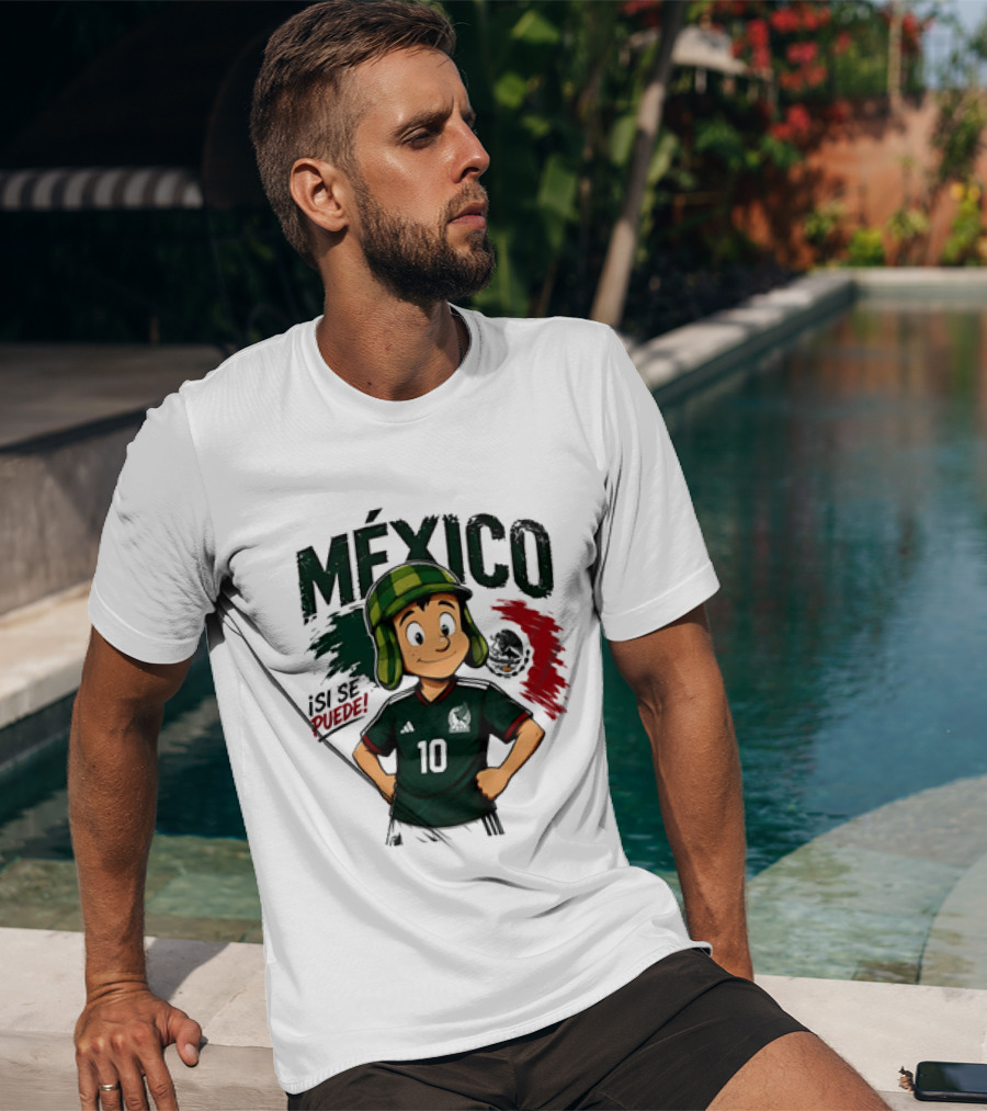 México El Chavo Del Ocho Isi Se Puede Football Soccer Jersey 10 T-Shirt