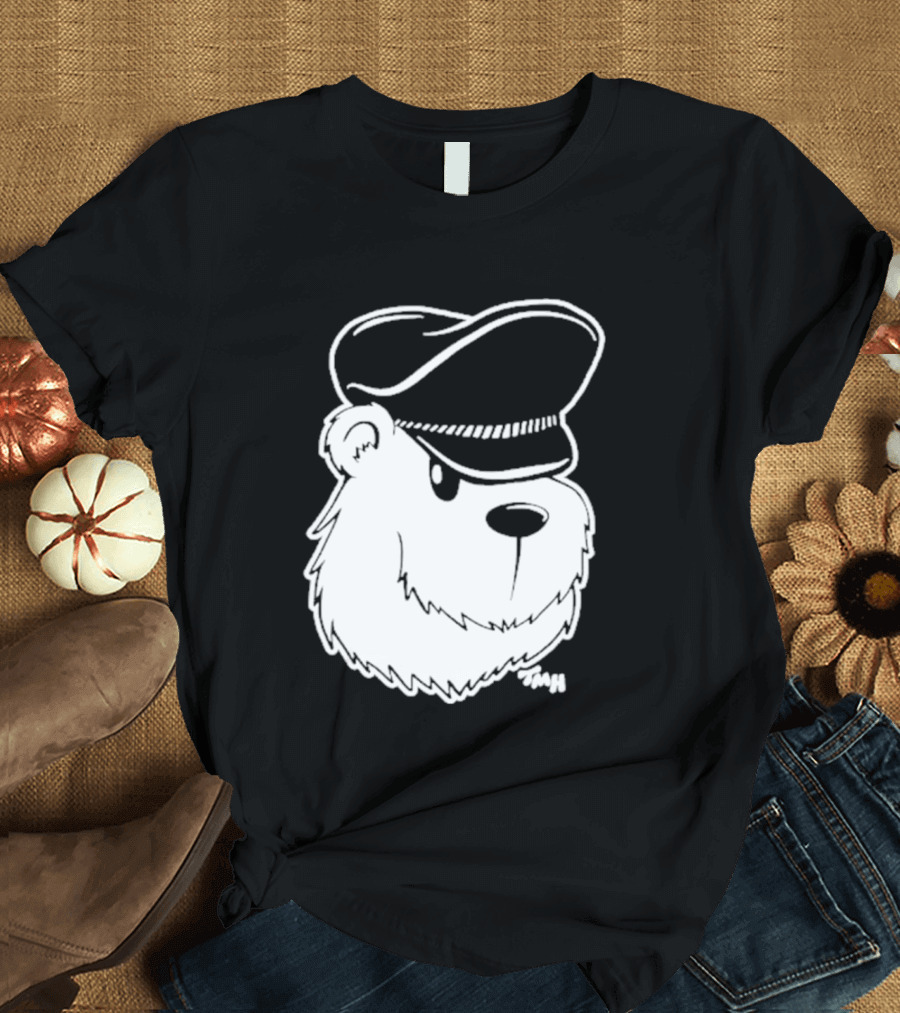 Bear With Police Officer Hat T-Shirt