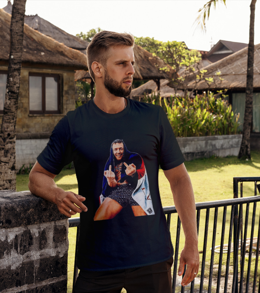 Conor McGregor The Notorious UFC MMA Middle Fingers T-Shirt