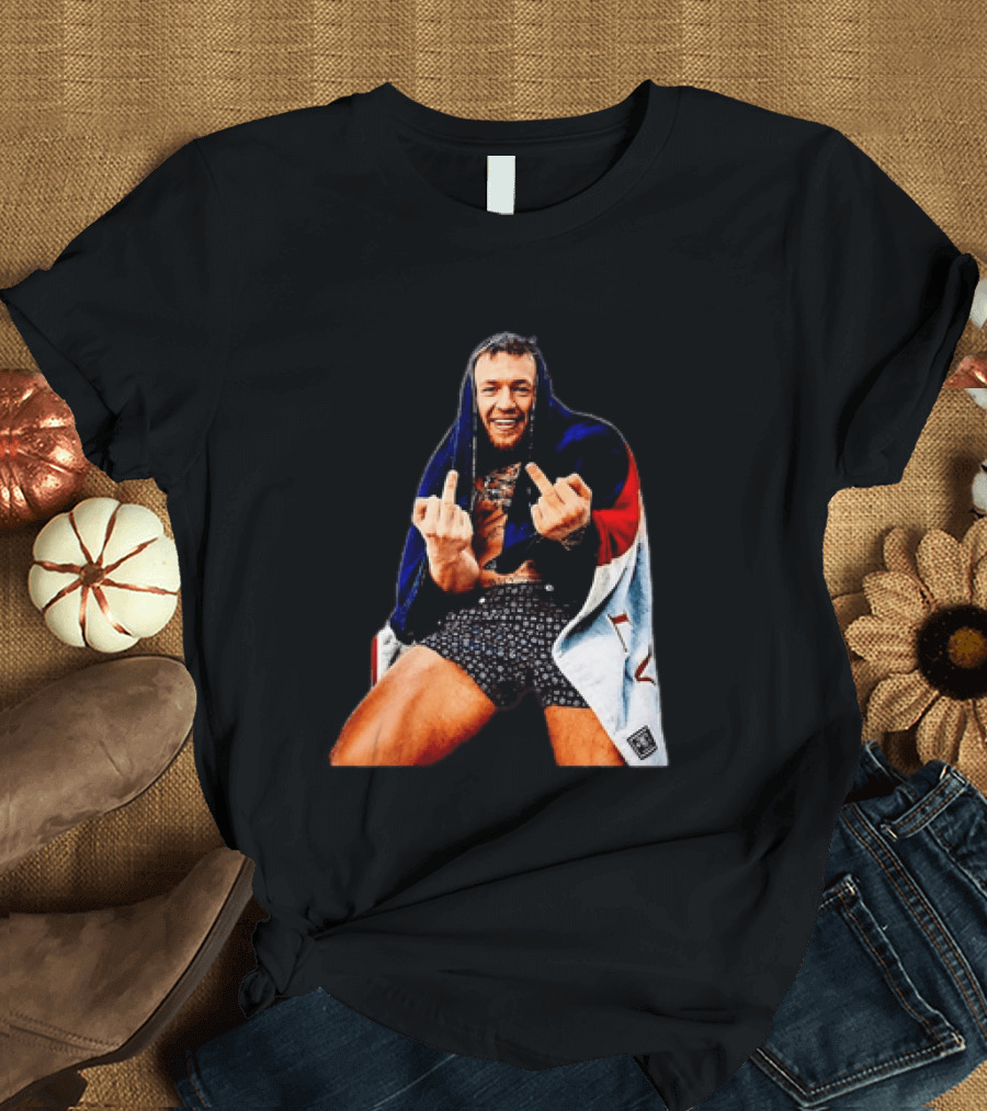 Conor McGregor The Notorious UFC MMA Middle Fingers T-Shirt