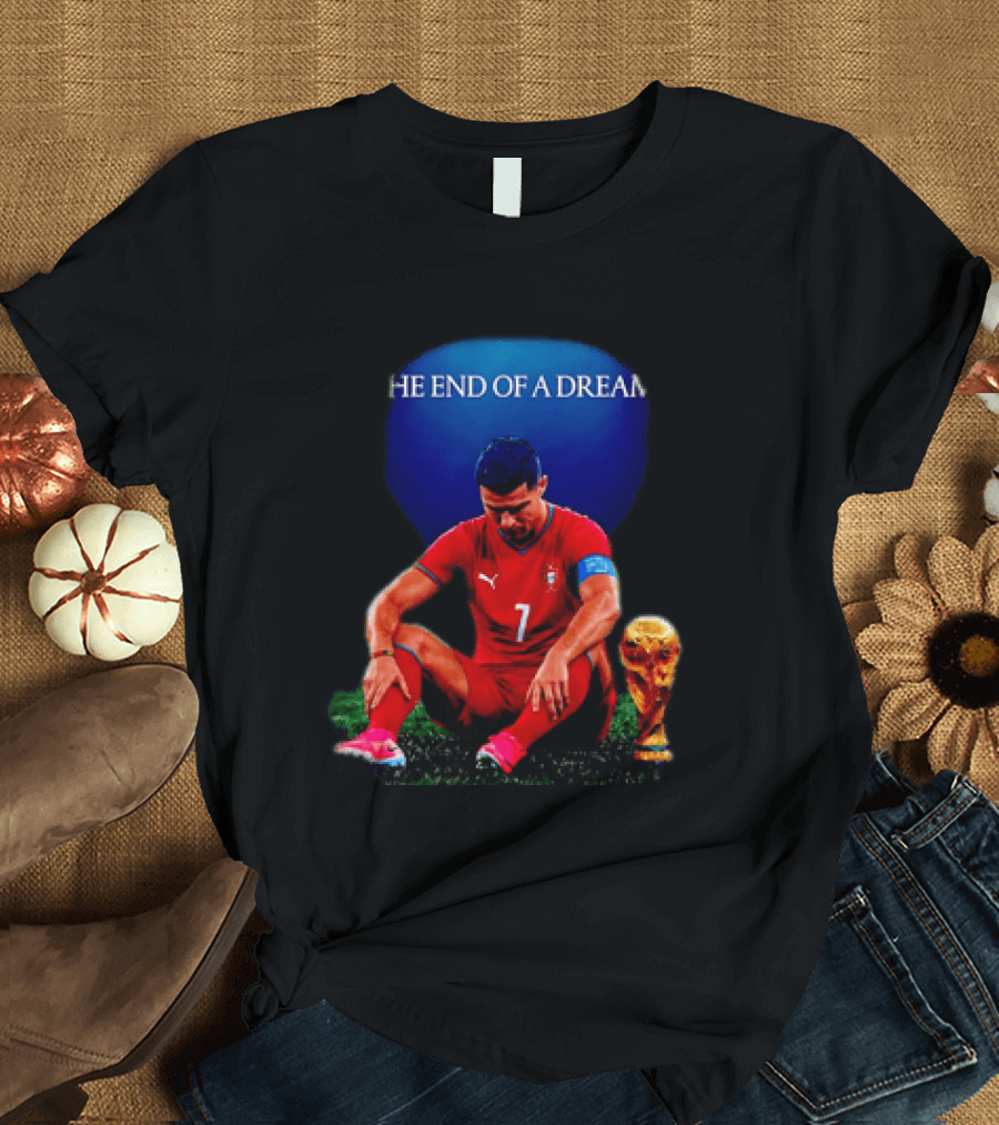 Cristiano Ronaldo The End Of A Dream Portugal No 7 World Cup Moment T-Shirt