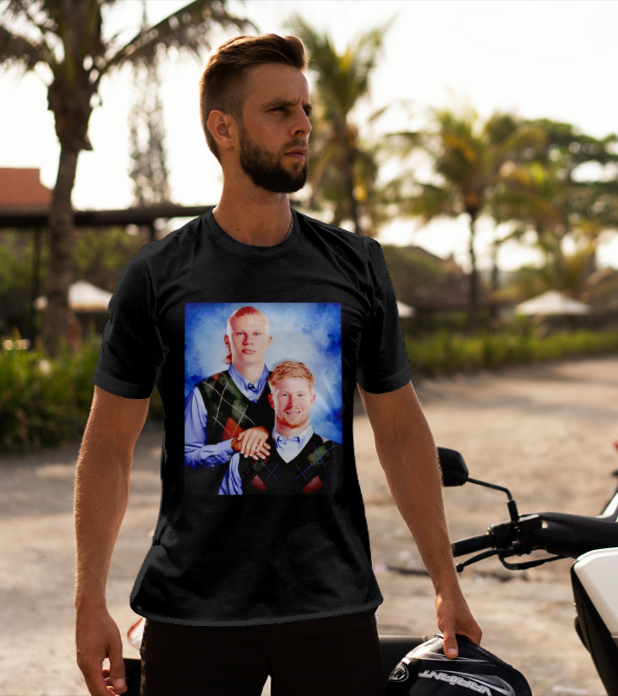 Erling Haaland Kevin De Bruyne Step Brothers Manchester City FC T-Shirt
