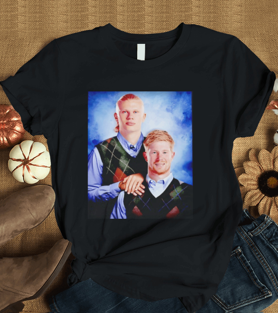 Erling Haaland Kevin De Bruyne Step Brothers Manchester City FC T-Shirt