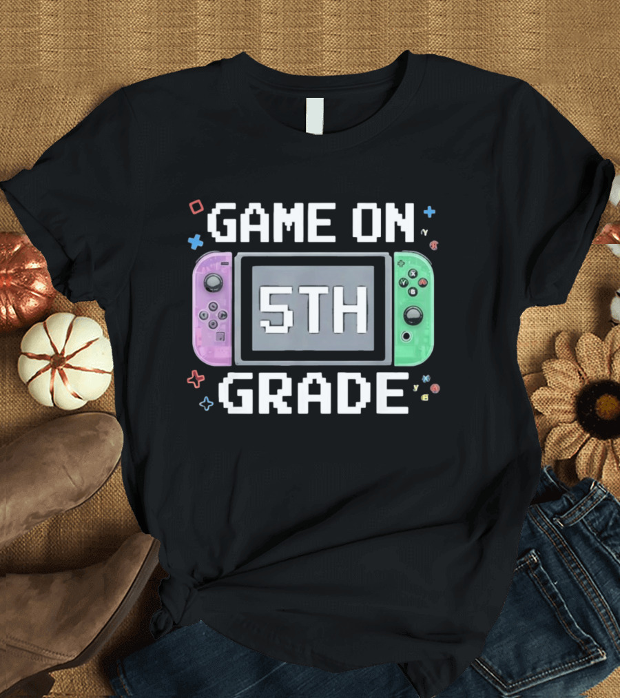 Game On 5th Grade Gaming Console 5th T-Shirt