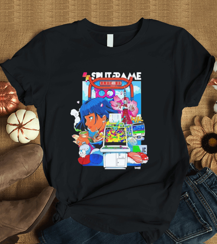 Tokyo Ramen Arcade Splitframe Kabukicho Ichibangai 100 IC Japanese T-Shirt