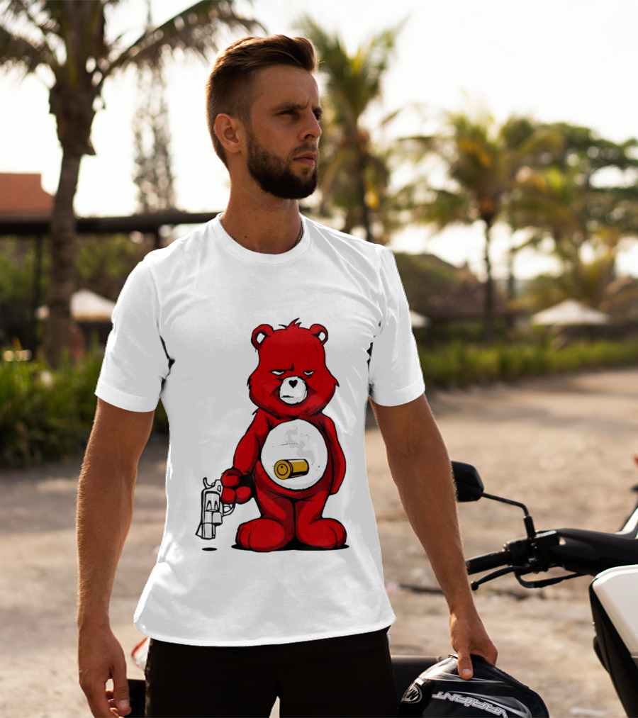 Bang Bear Revolver And Bullet Grunt T-Shirt