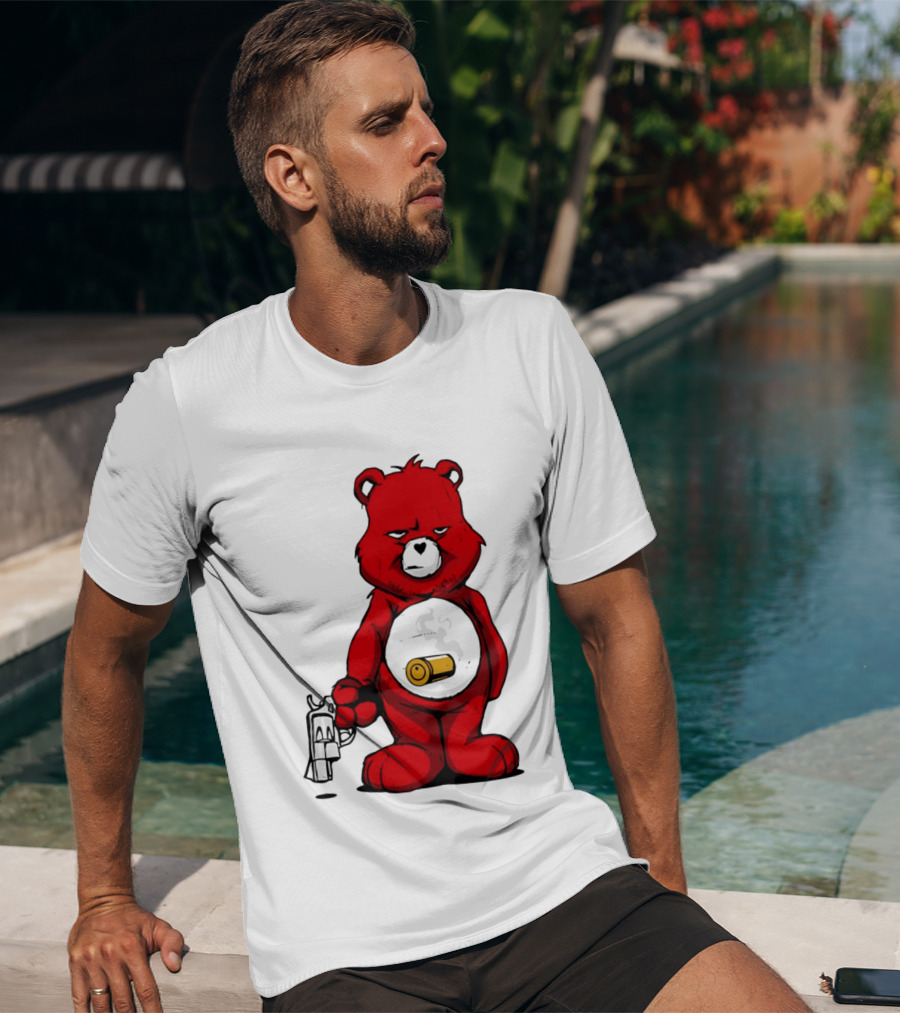 Bang Bear Revolver And Bullet Grunt T-Shirt