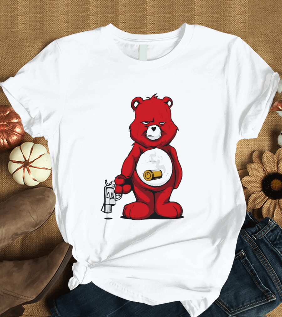 Bang Bear Revolver And Bullet Grunt T-Shirt