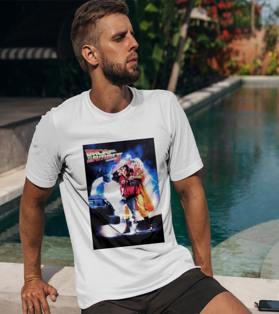 Back To The Future Part II Marty McFly Doc Brown Characters T-Shirt