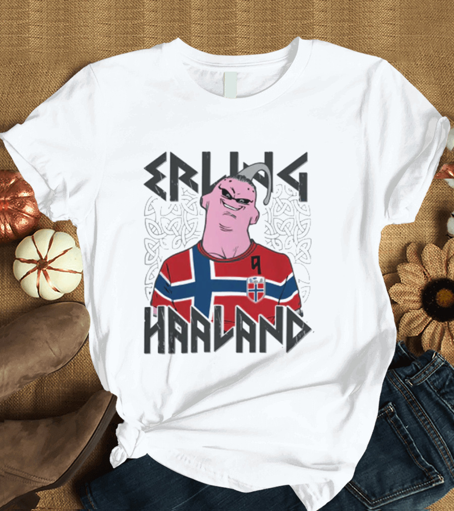Erling Haaland Buu Norway Football Fusion T-Shirt