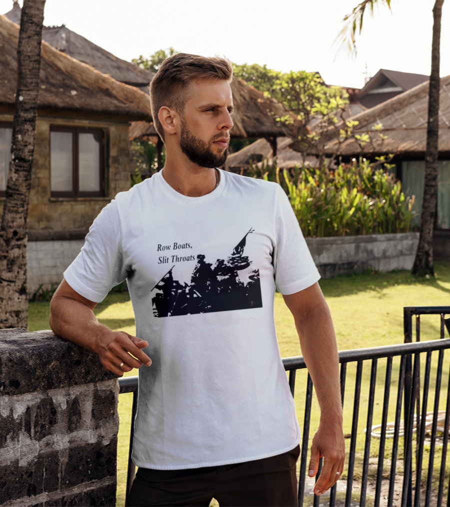 Row Boats Slit Throats Silhouette Revolutionary T-Shirt