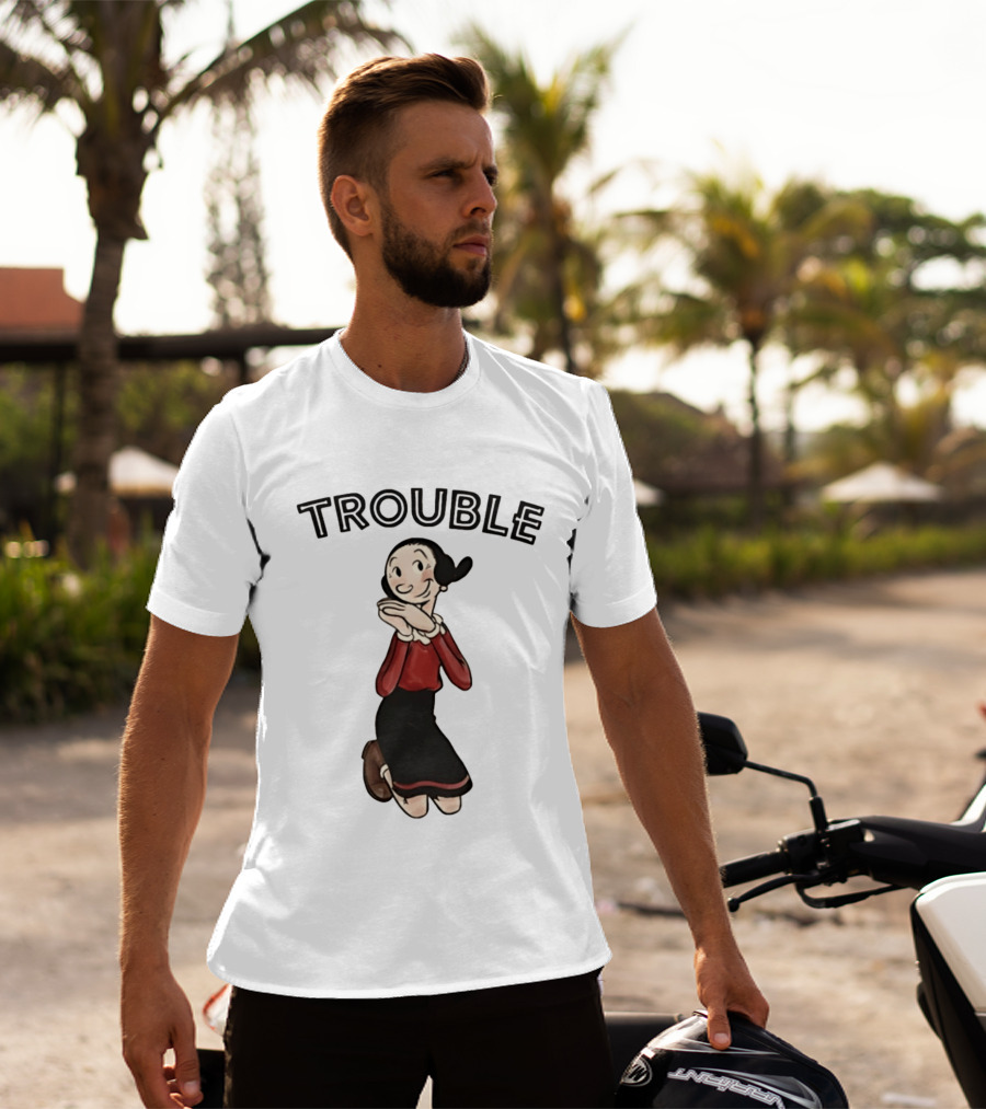 Olive Oyl Trouble Follows Popeye T-Shirt