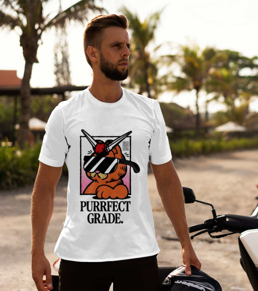 Gundam Purrfect Grade Cat Sunglasses Robot Mashup T-Shirt