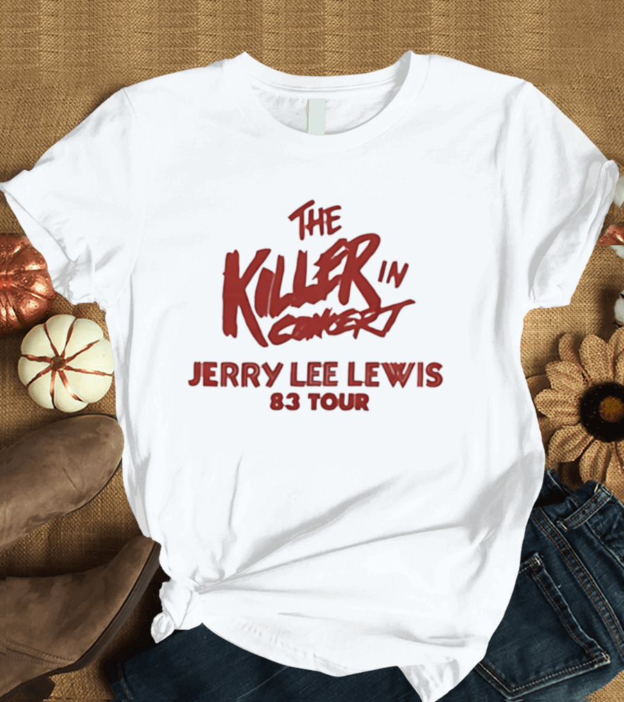 Jerry Lee Lewis The Killer In Concert 83 Tour T-Shirt