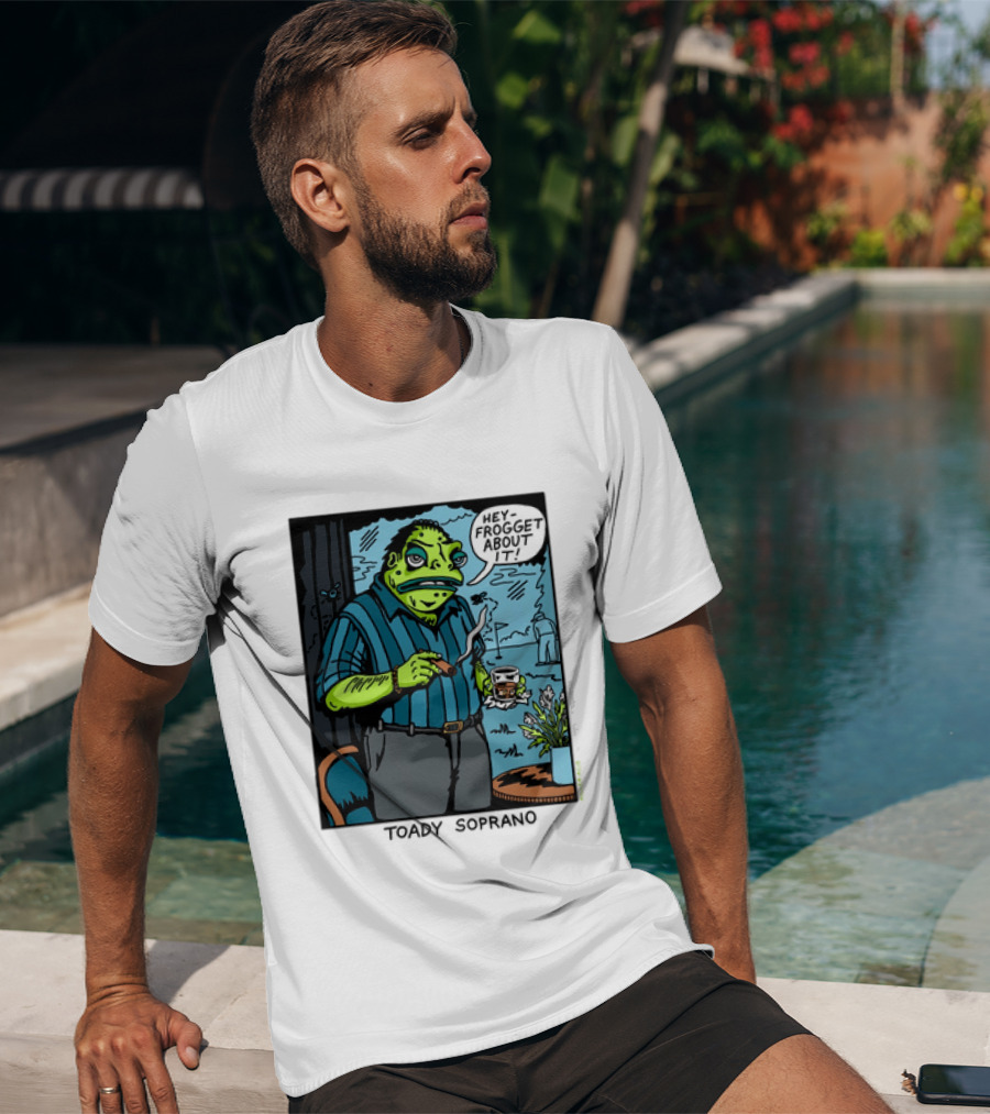 Toady Soprano Hey Frogget About It Killer Acid T-Shirt
