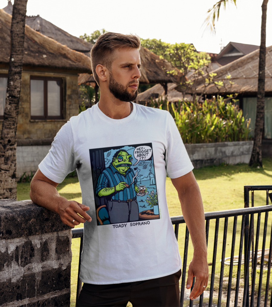 Toady Soprano Hey Frogget About It Killer Acid T-Shirt