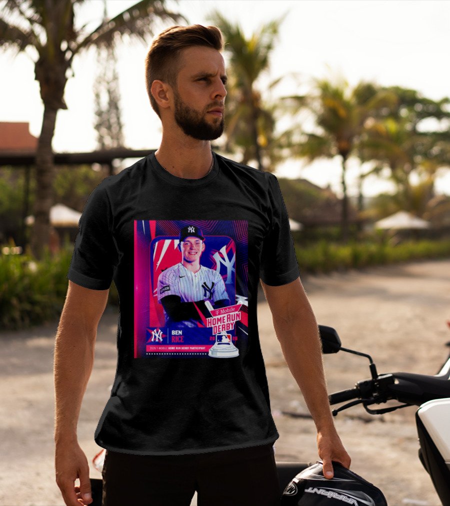 Ben Rice NY Yankees 2026 Mobile Home Run Derby Participant T-Shirt