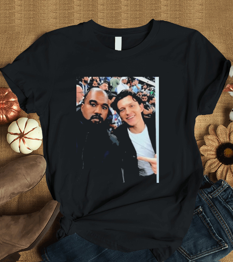 Kanye West And Tom Holland Iconic Celebrity Selfie At Event T-Shirt