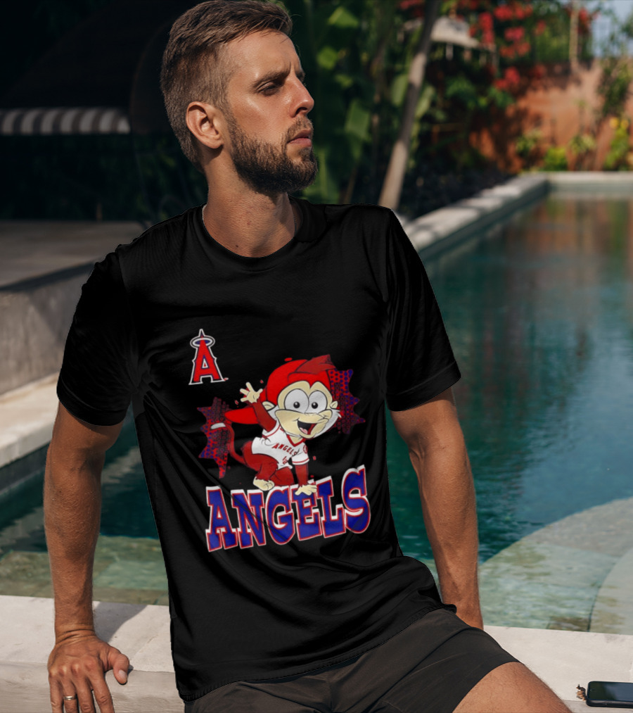 LAA Angels Rally Monkey Waving Hand Classic Sports Fan T-Shirt