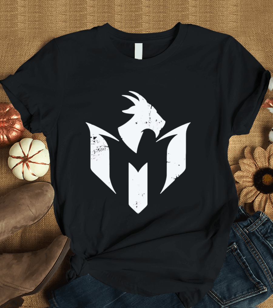 GOAT White Distressed Minimalist Athletic T-Shirt