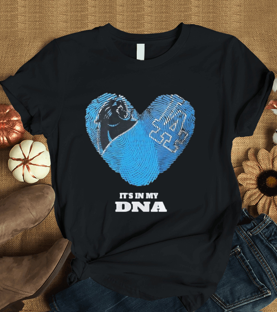 Los Angeles Dodgers Carolina Panthers It's In My DNA T-Shirt