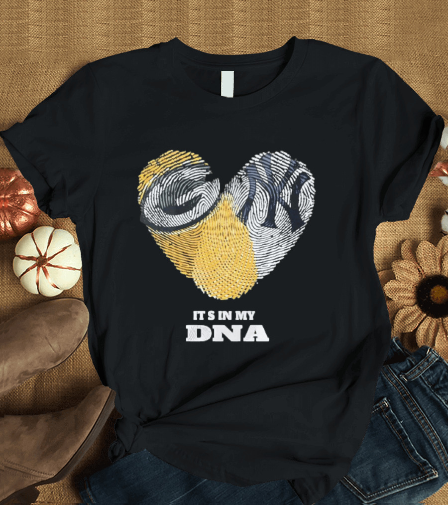 Heart Fingerprint It's In My DNA New York Yankees T-Shirt
