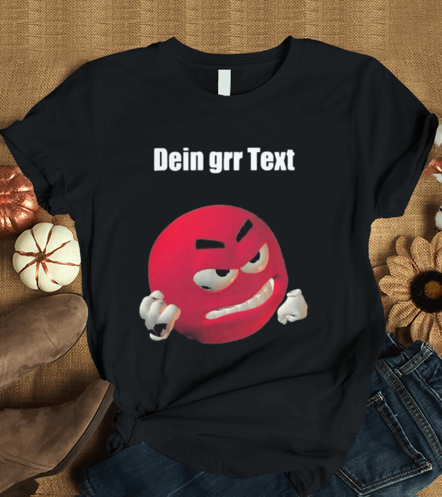 Versager Clothing Dein Personalisierbares Grr Text Red T-Shirt