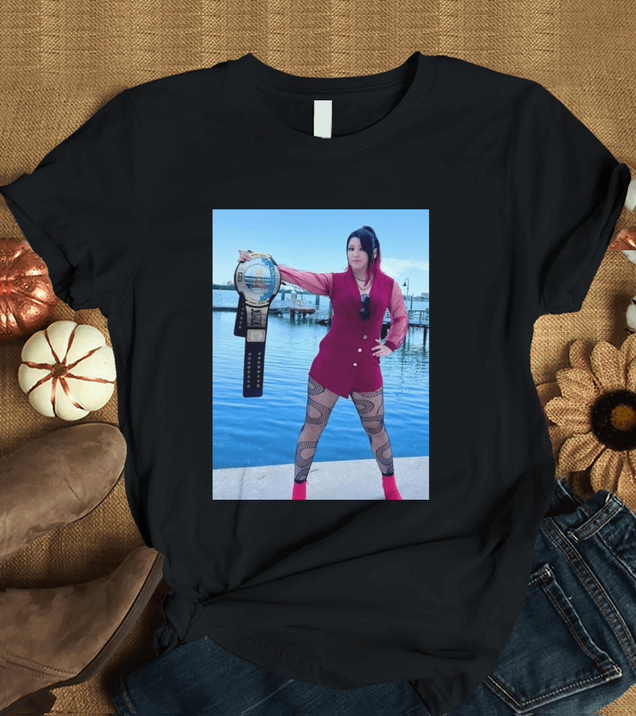 We Are At The Beach Hikaru Shida Wrestling Champion Dockside T-Shirt
