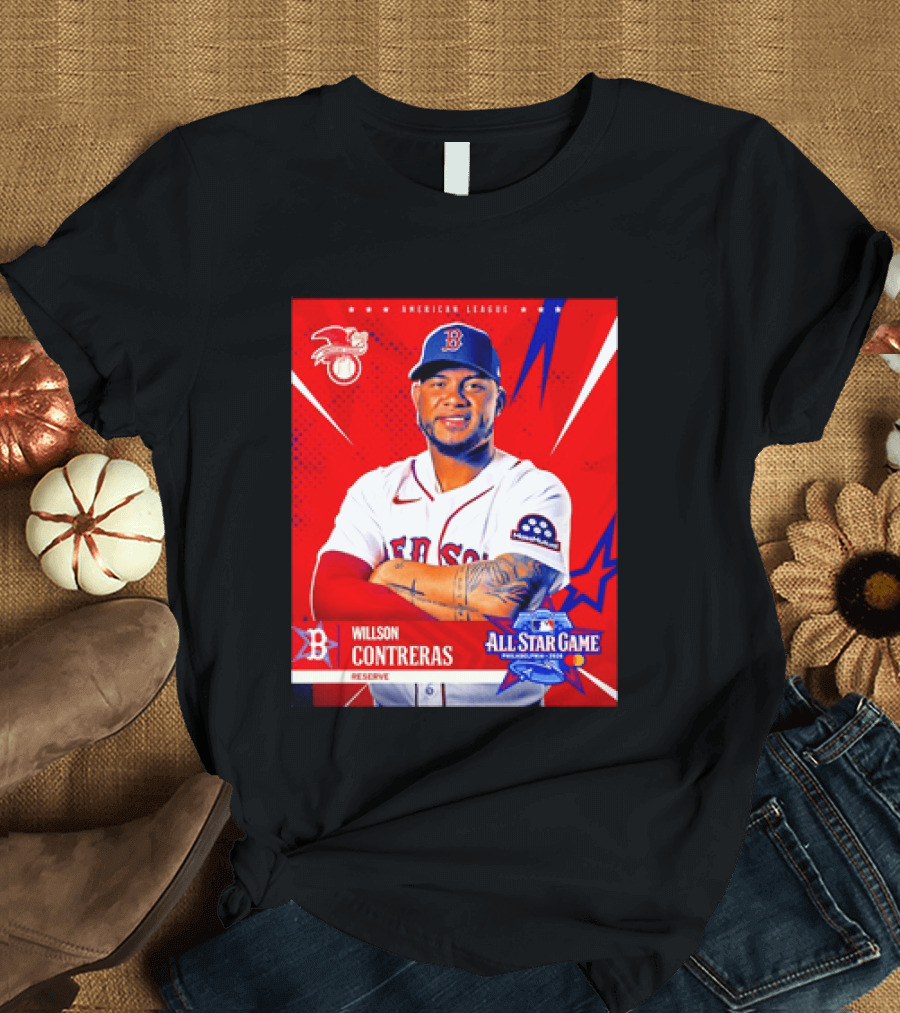 Boston Red Sox Willson Contreras 2026 All Star Game Reserve American League T-Shirt
