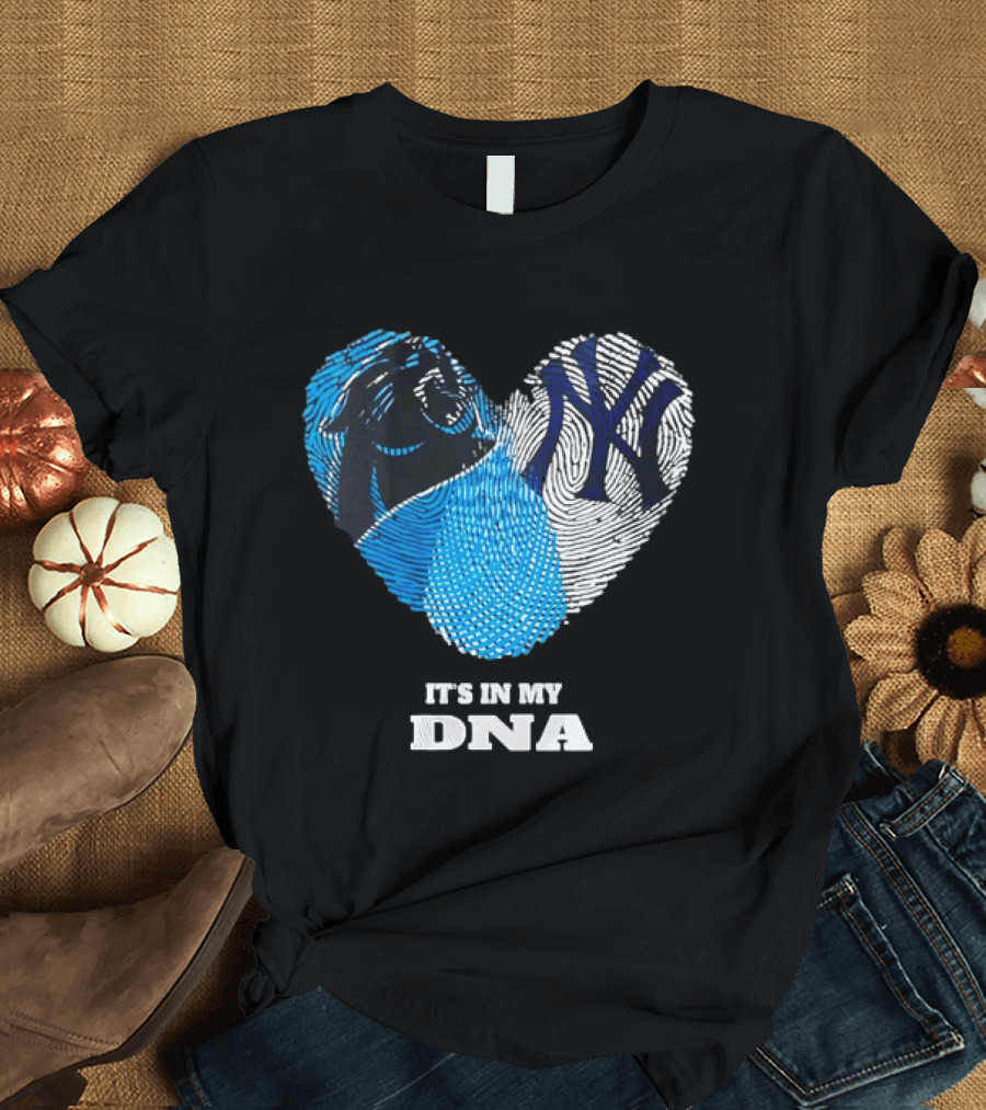 New York Yankees Carolina Panthers It's In My DNA T-Shirt