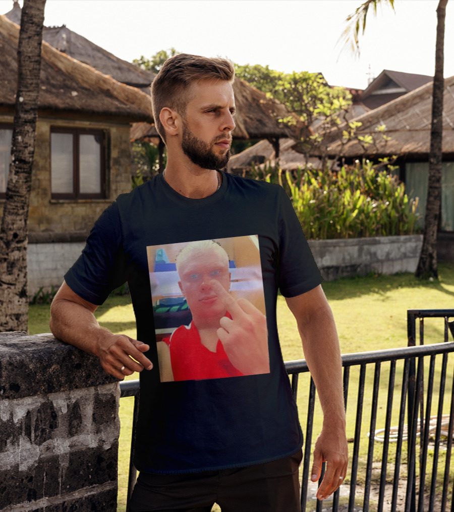 Norway Erling Haaland Middle Finger Selfie T-Shirt