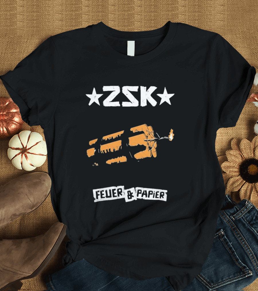 ZSK Feuer Und Papier Exploding Drumsticks T-Shirt