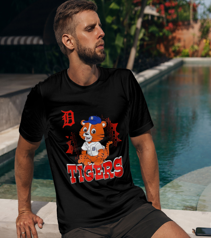 Paws D TIGERS Detroit Tiger Cub Baseball T-Shirt