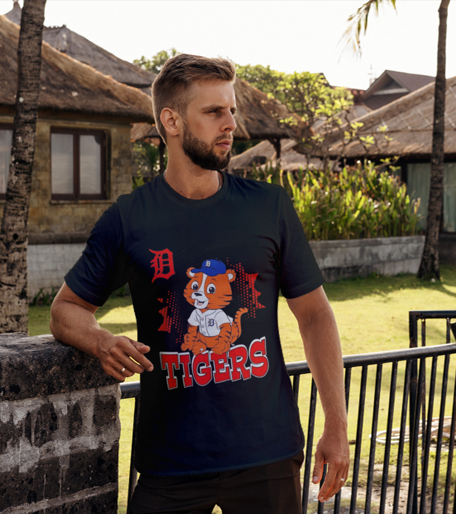Paws D TIGERS Detroit Tiger Cub Baseball T-Shirt