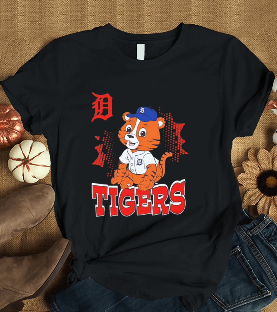 Paws D TIGERS Detroit Tiger Cub Baseball T-Shirt