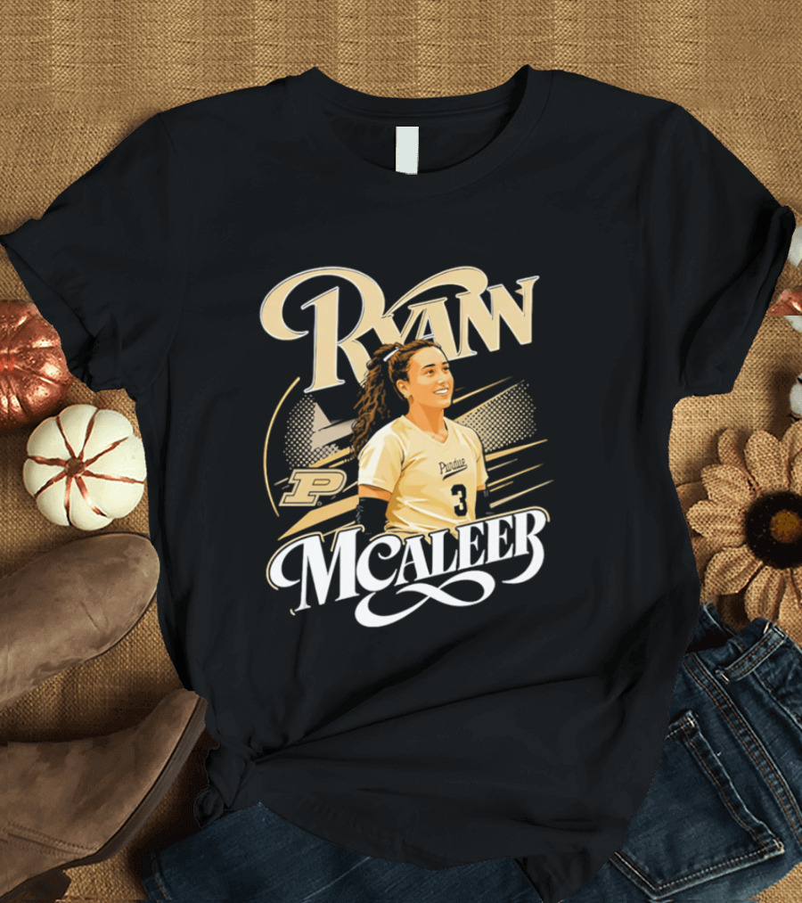 Ryan McAleer Purdue Number 3 NCAA College Athletics T-Shirt