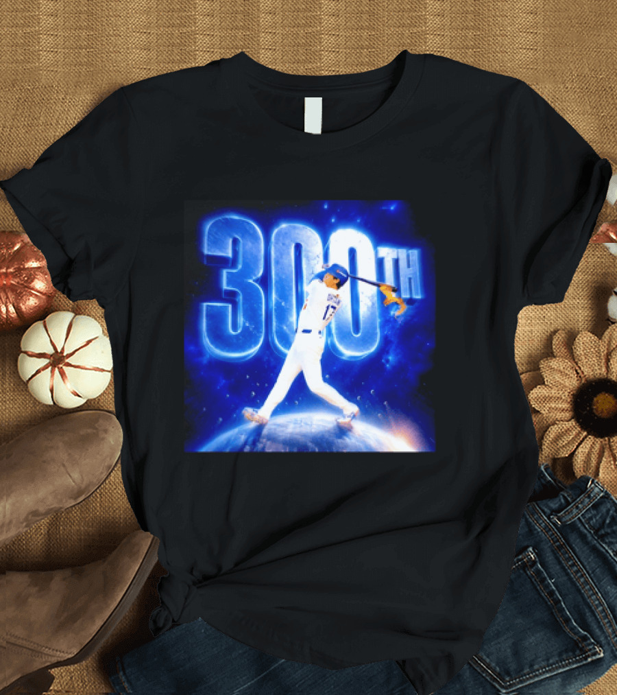 Shohei Ohtani 300th Home Run 17 Power Swing Los Angeles Dodgers T-Shirt