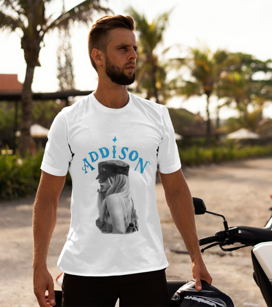 Addison Rae I Got It Bad Black Hat Blue T-Shirt