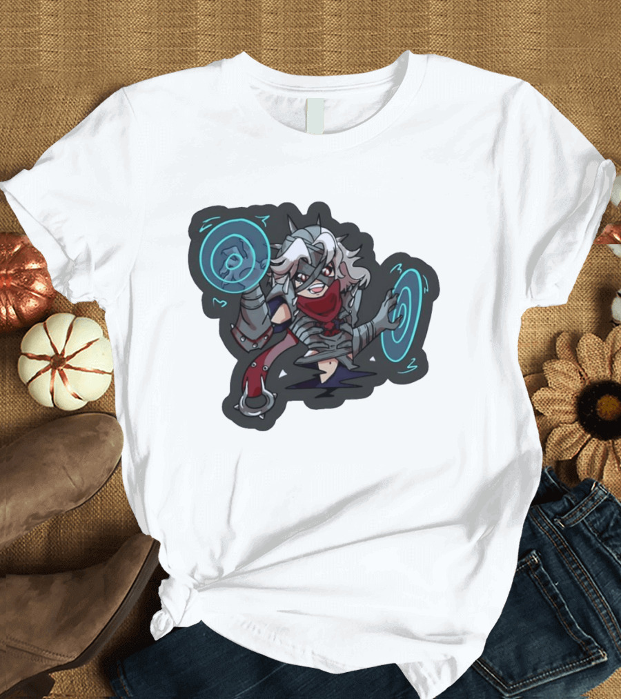 Chibi Warrior Anime Magic Casting Enchanted Spells Gaming Adventure T-Shirt