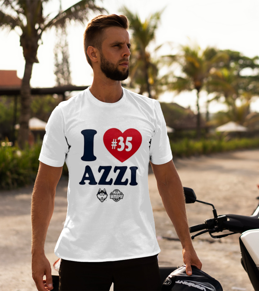 Dallas Wings Basketball I Love Azzi Fudd Number 35 T-Shirt