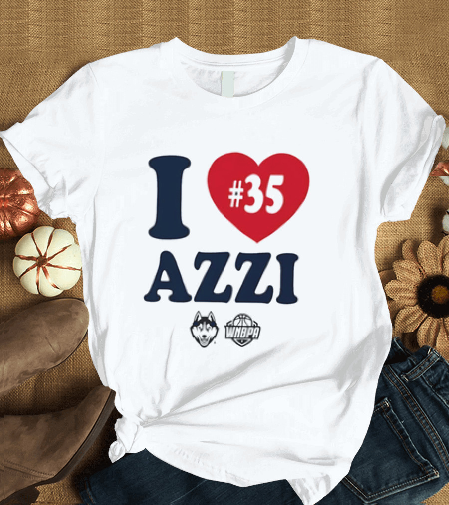 Dallas Wings Basketball I Love Azzi Fudd Number 35 T-Shirt