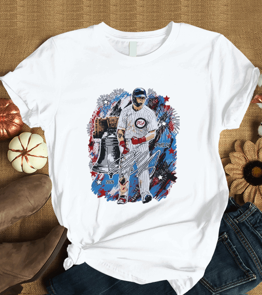 Pete Crow Armstrong Philly 2026 PCA Liberty Bell Fireworks MLB All Star Celebration T-Shirt