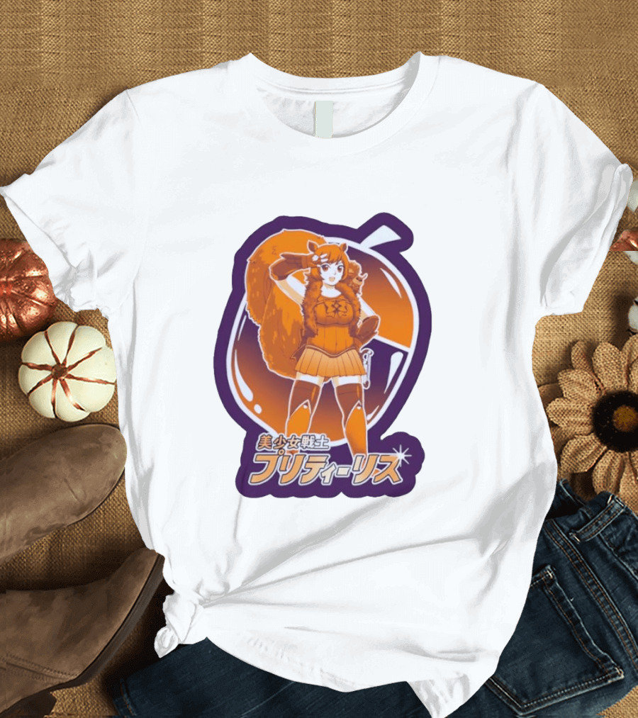 Pretty Squirrel Sailor Anime Girl Risu Manga Warrior T-Shirt