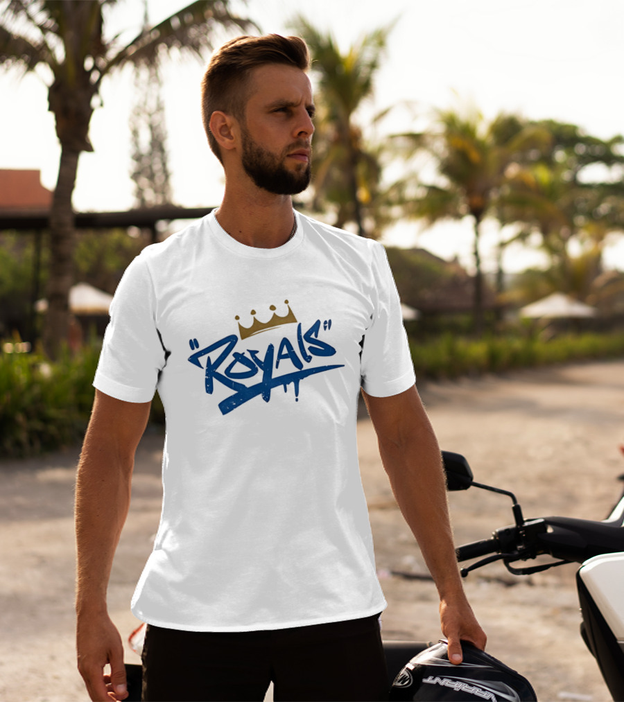 Royals Graffiti Style Crown T-Shirt