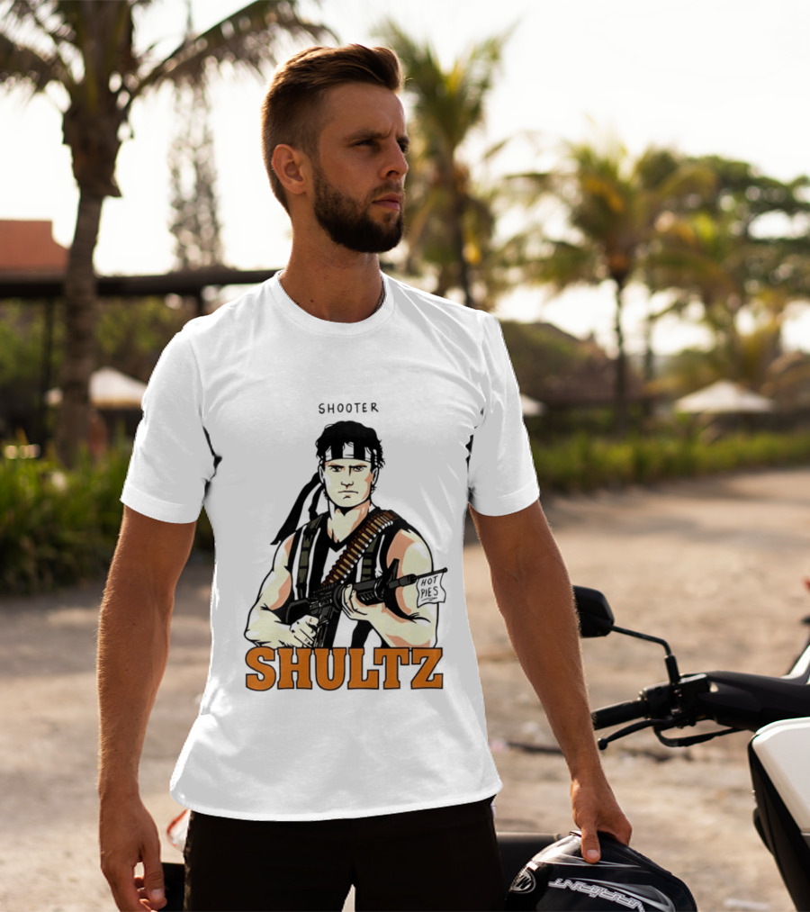 Shooter Shultz Hot Pies Rambo Movie T-Shirt