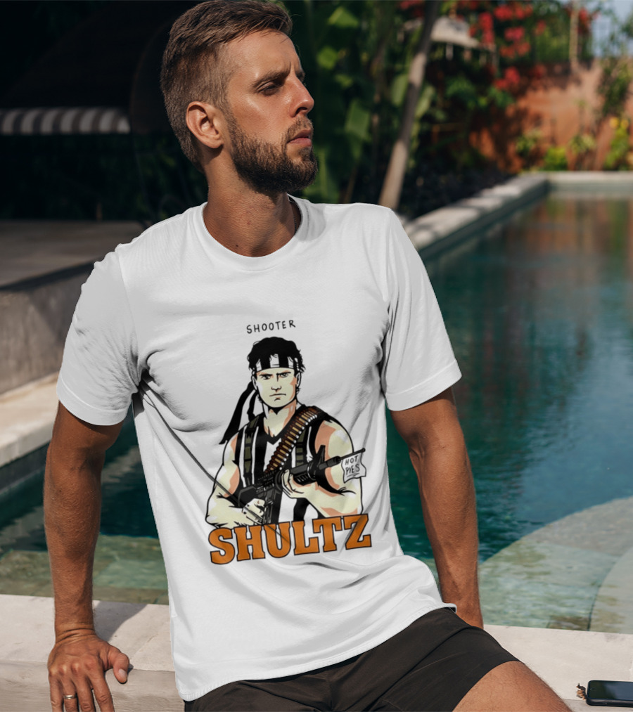 Shooter Shultz Hot Pies Rambo Movie T-Shirt