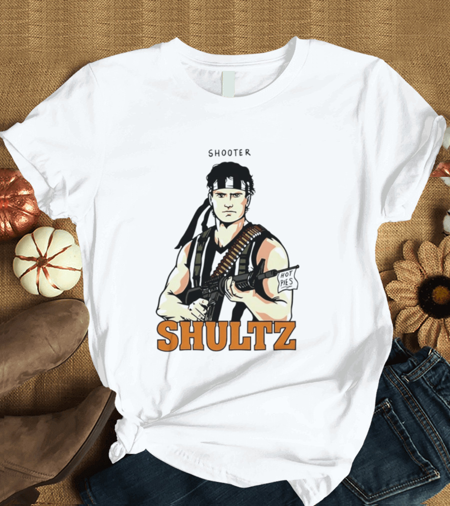 Shooter Shultz Hot Pies Rambo Movie T-Shirt