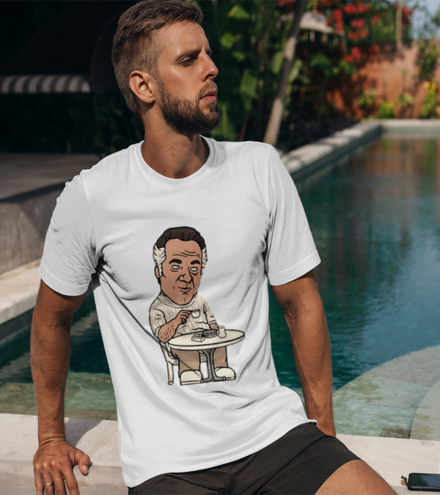 Sopranos Paulie Walnuts Gualtieri Commendatori Bongiorno Character Sitting T-Shirt