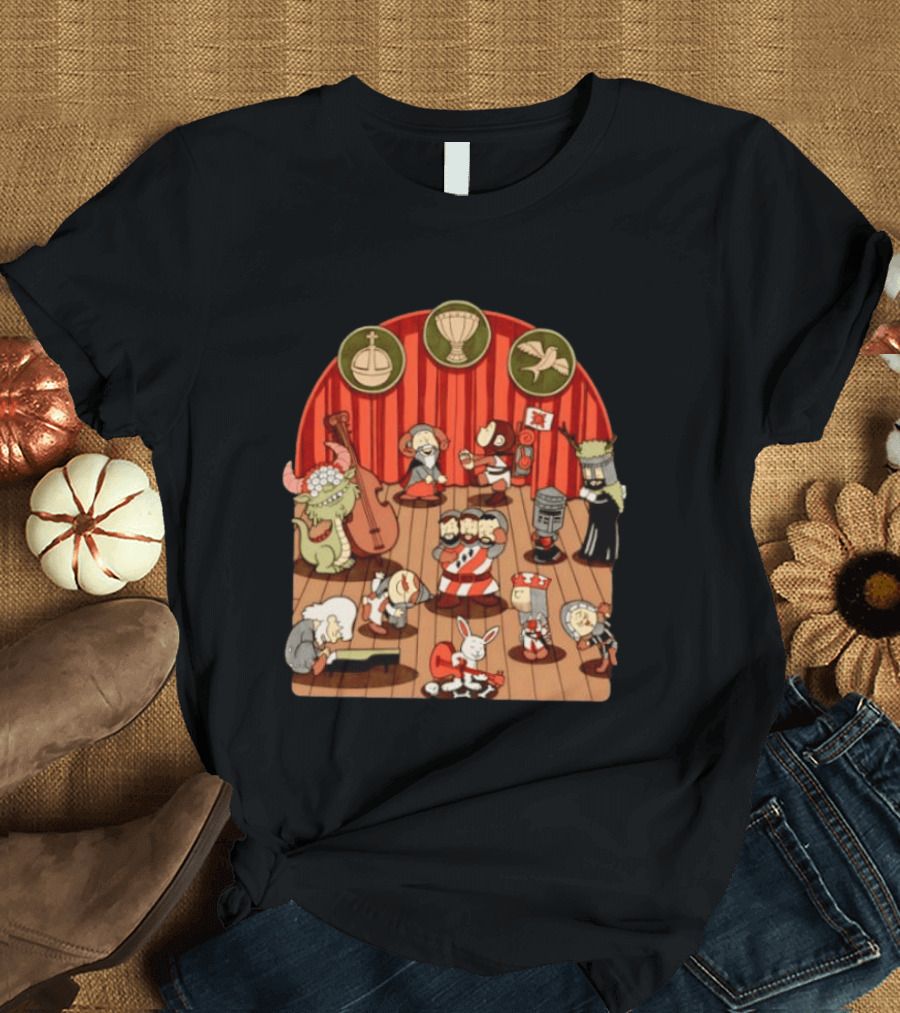 British Comedy Cartoon Characters Dancing On Stage T-Shirt